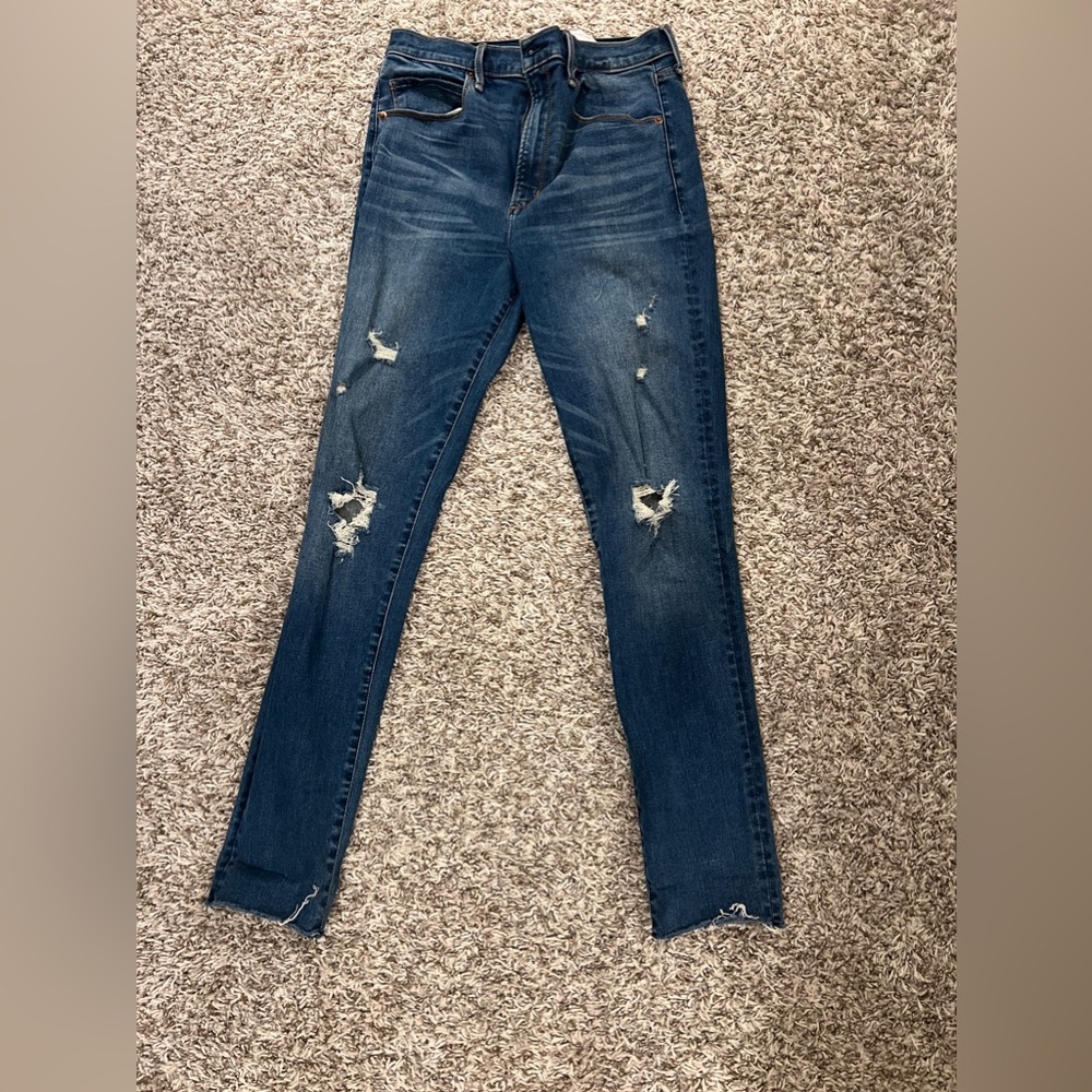 Abercrombie ultra high rise skinny jeans, great condition.